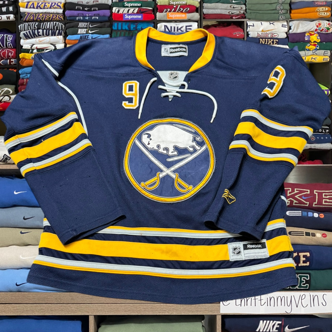 y2k buffalo sabres jersey (small)