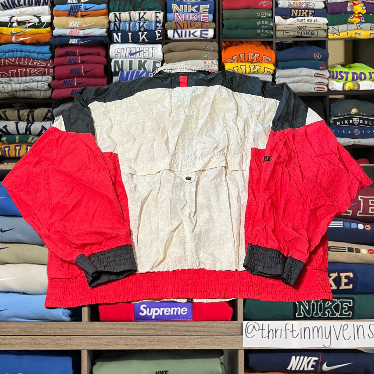90s Nike x Michael Jordan flight windbreaker mesh interior