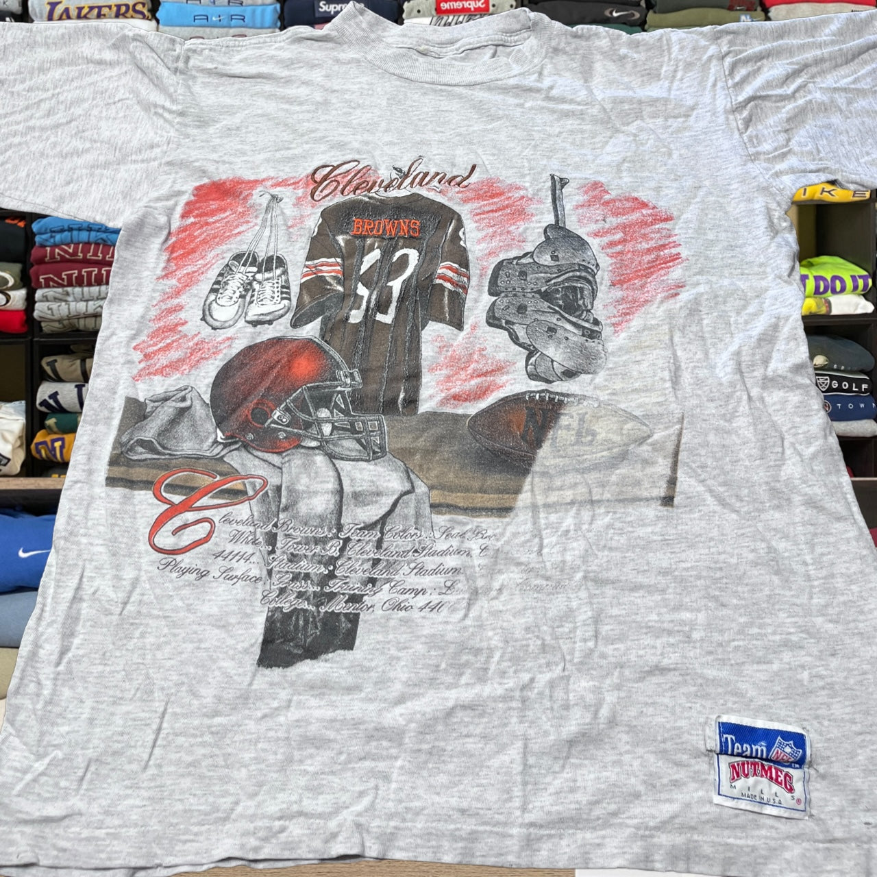 90s Cleveland browns nfl football shirt nutmeg