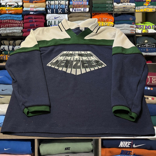 90s jerzees collar sweater