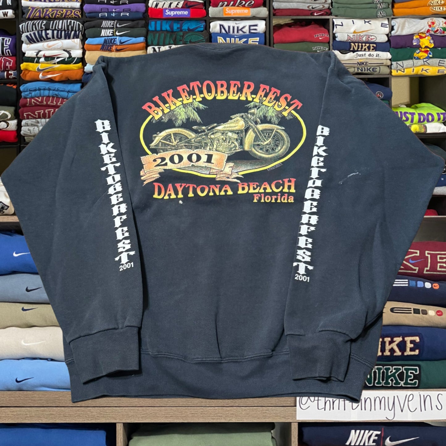 Y2K biker motorcycle sweater