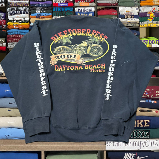 Y2K biker motorcycle sweater