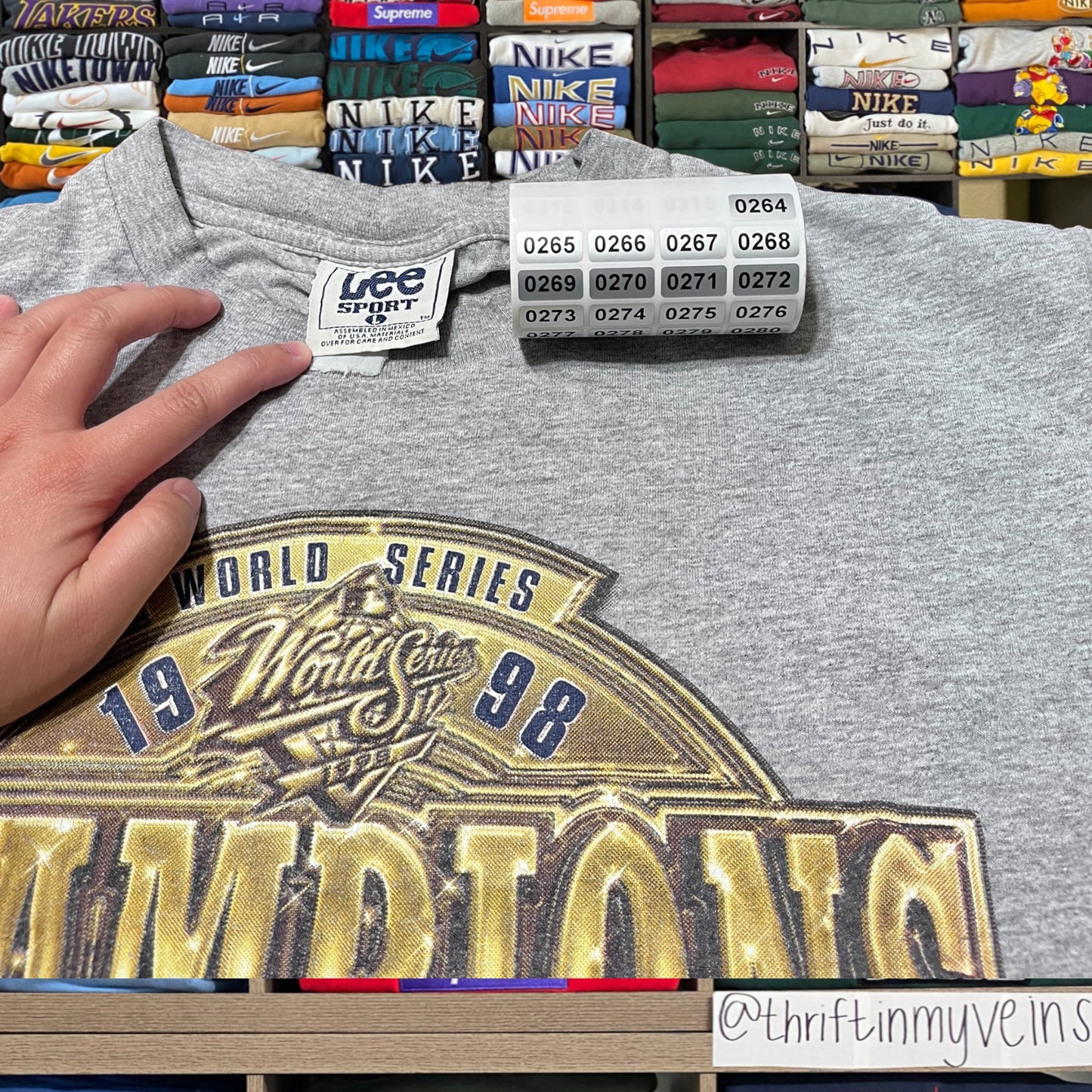 vintage 1998 new york yankees mlb baseball shirt