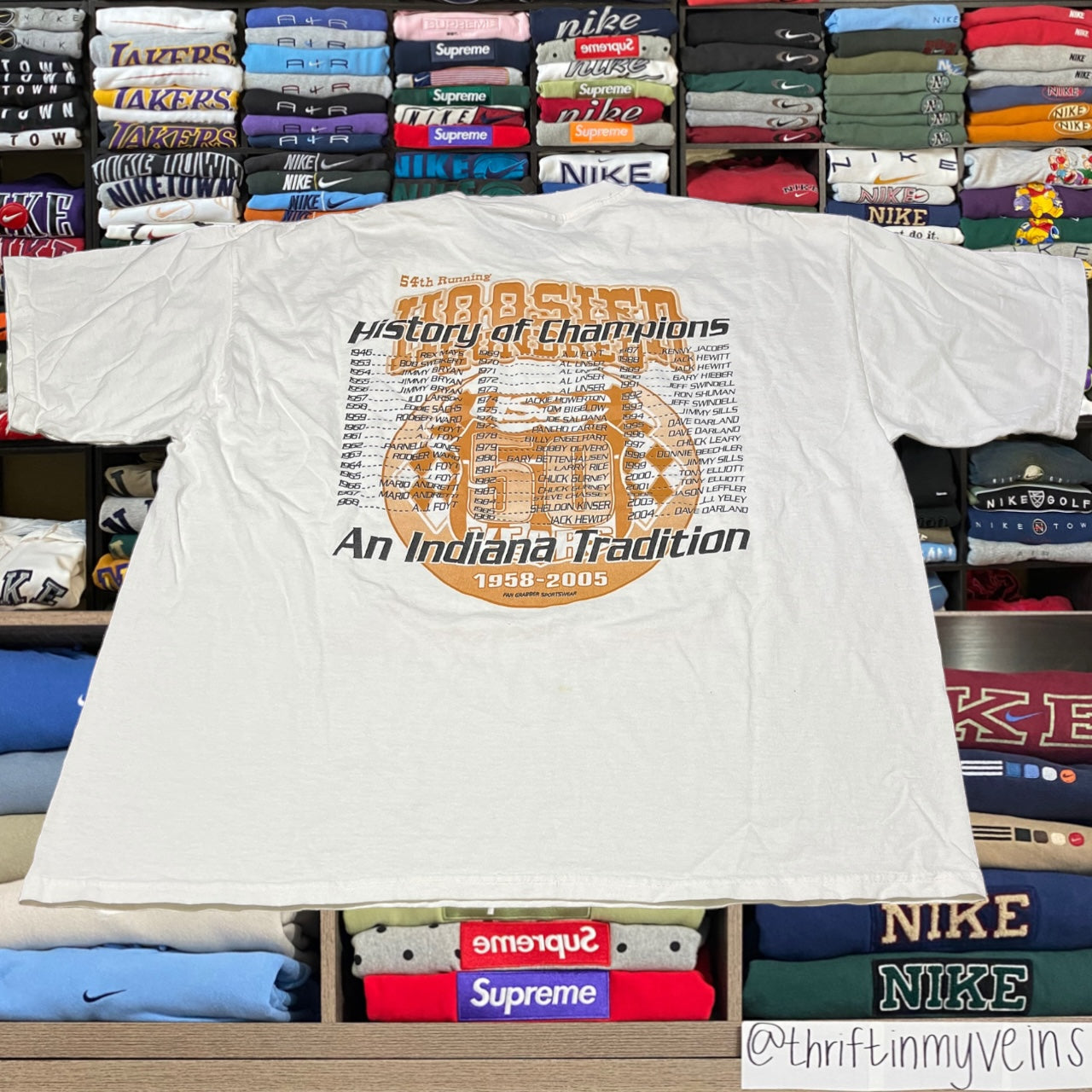 y2k hoosier car shirt (xxl)
