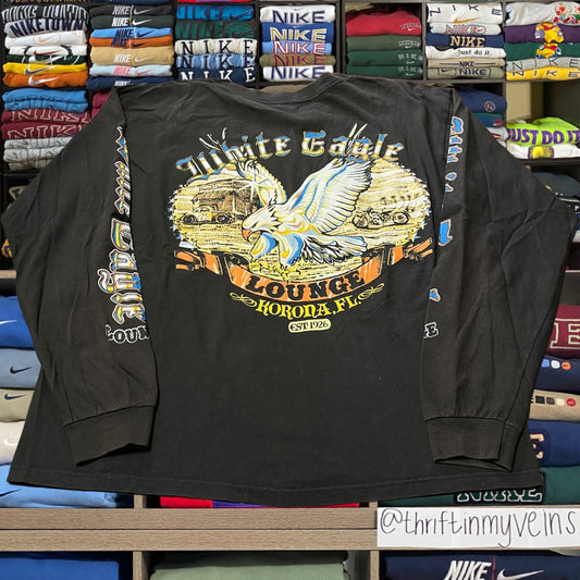 Vtg 90s eagle biker Harley style motorcycle shirt