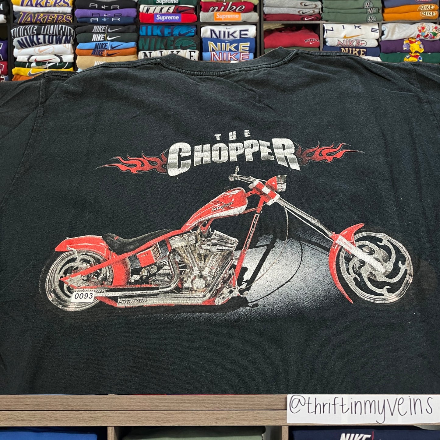 y2k biker shirt (large)
