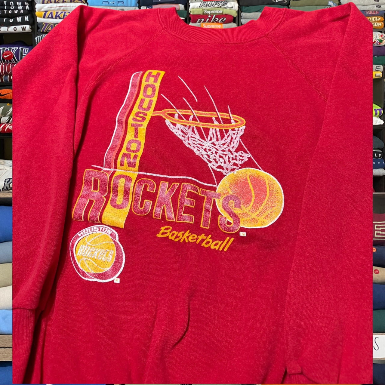 90s houston rockets nba sweatshirt (Large)