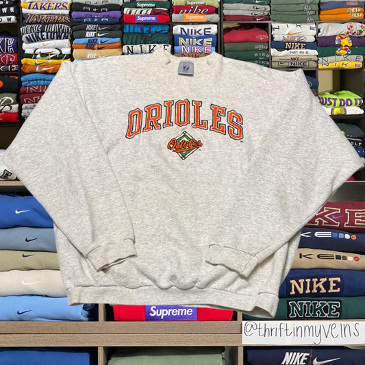 90s baltimore orioles mlb sweater (xlarge)
