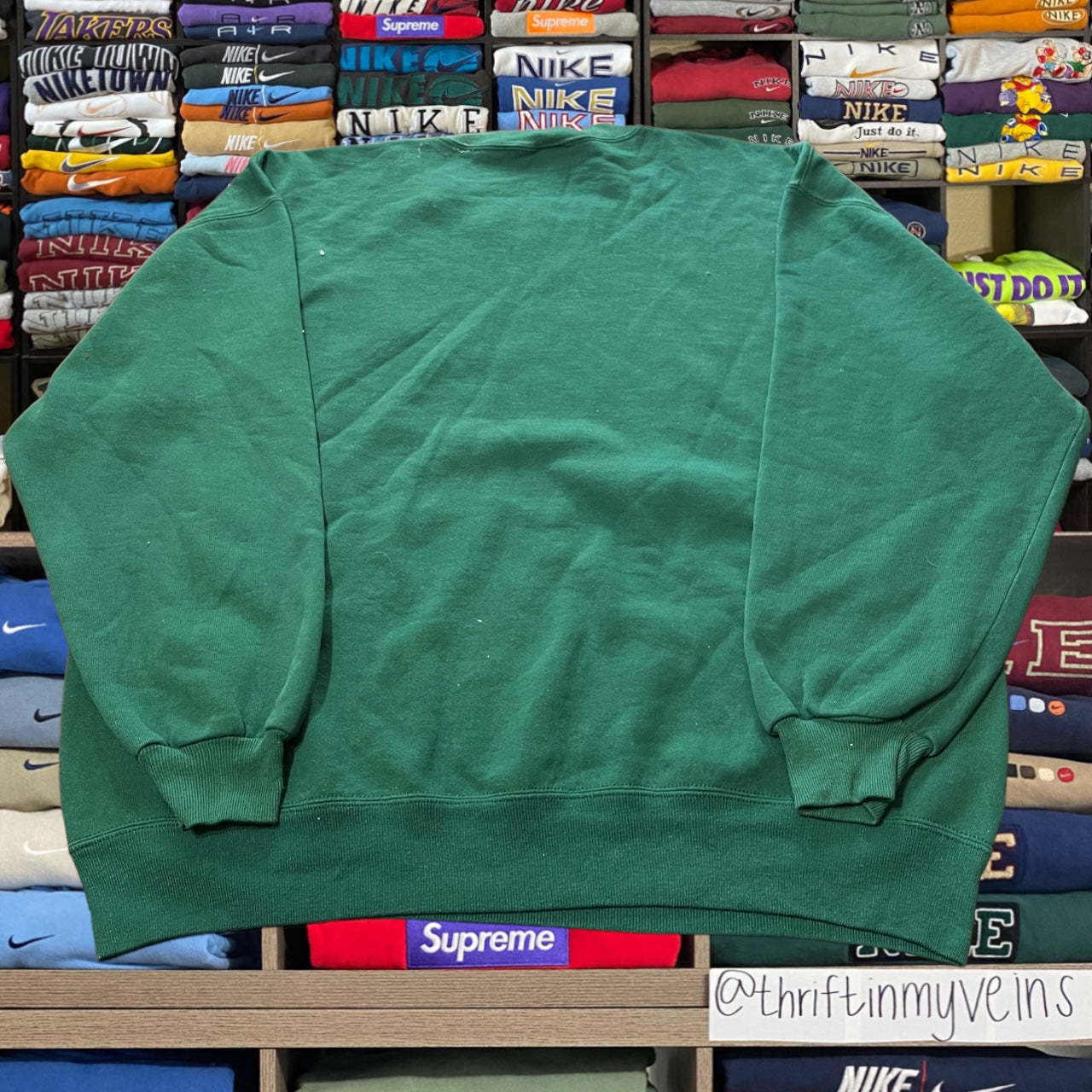 90s ghost rider green sweater