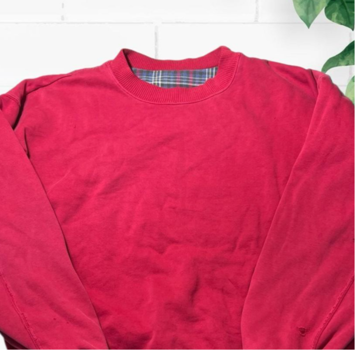 90s reversible plaided sweater