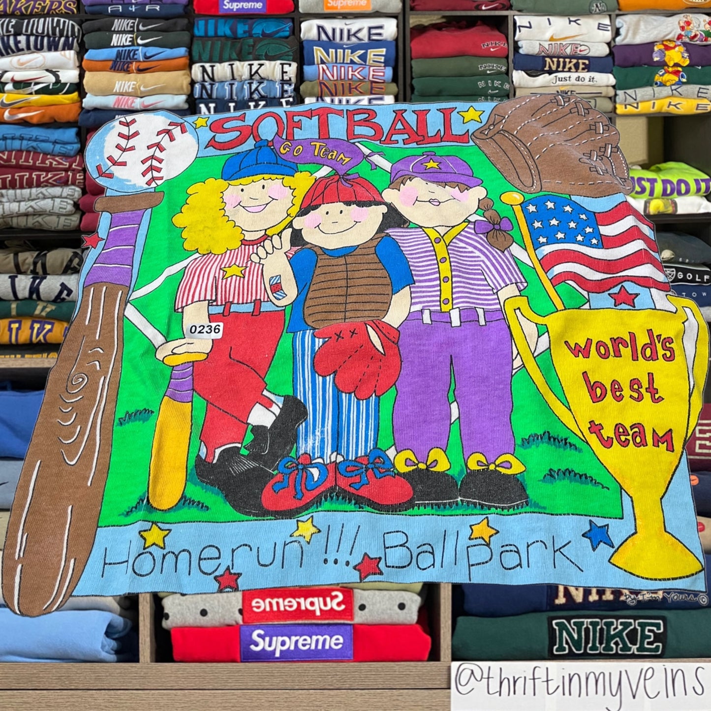 90s soft ball girls shirt