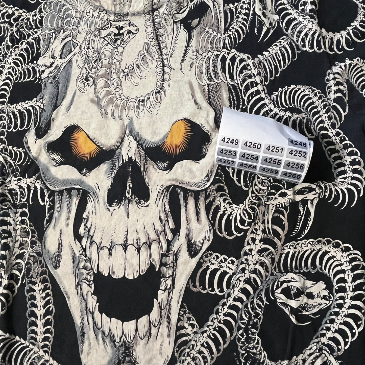 90s skeleton Medusa liquid blue