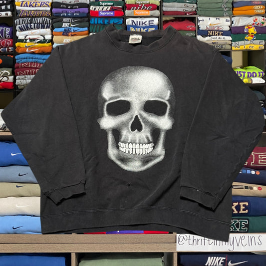 y2k skeleton skater sweatshirt (Large)