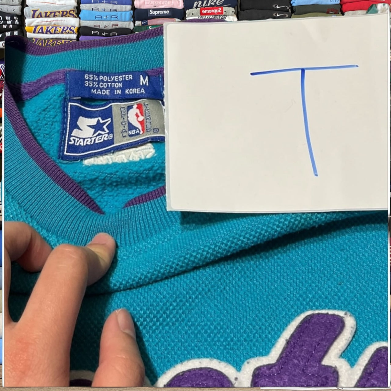 90s charlotte hornets nba basketball sweater