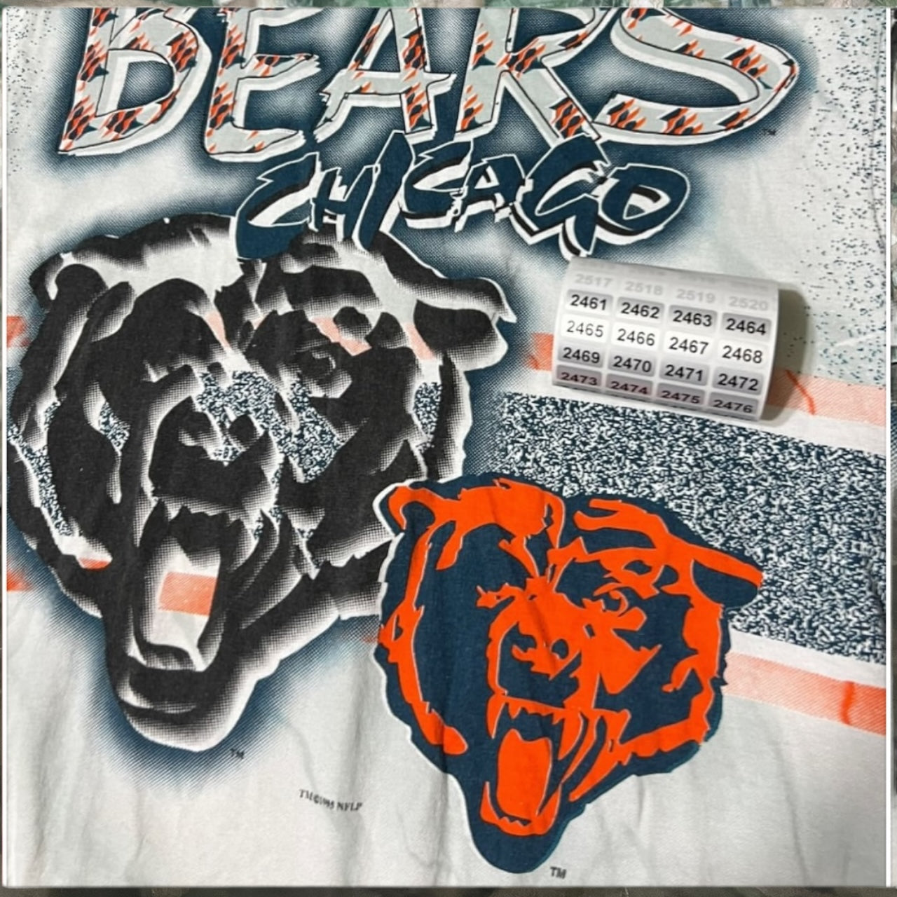 1994 Chicago bears nfl all over print shirt ( large )
