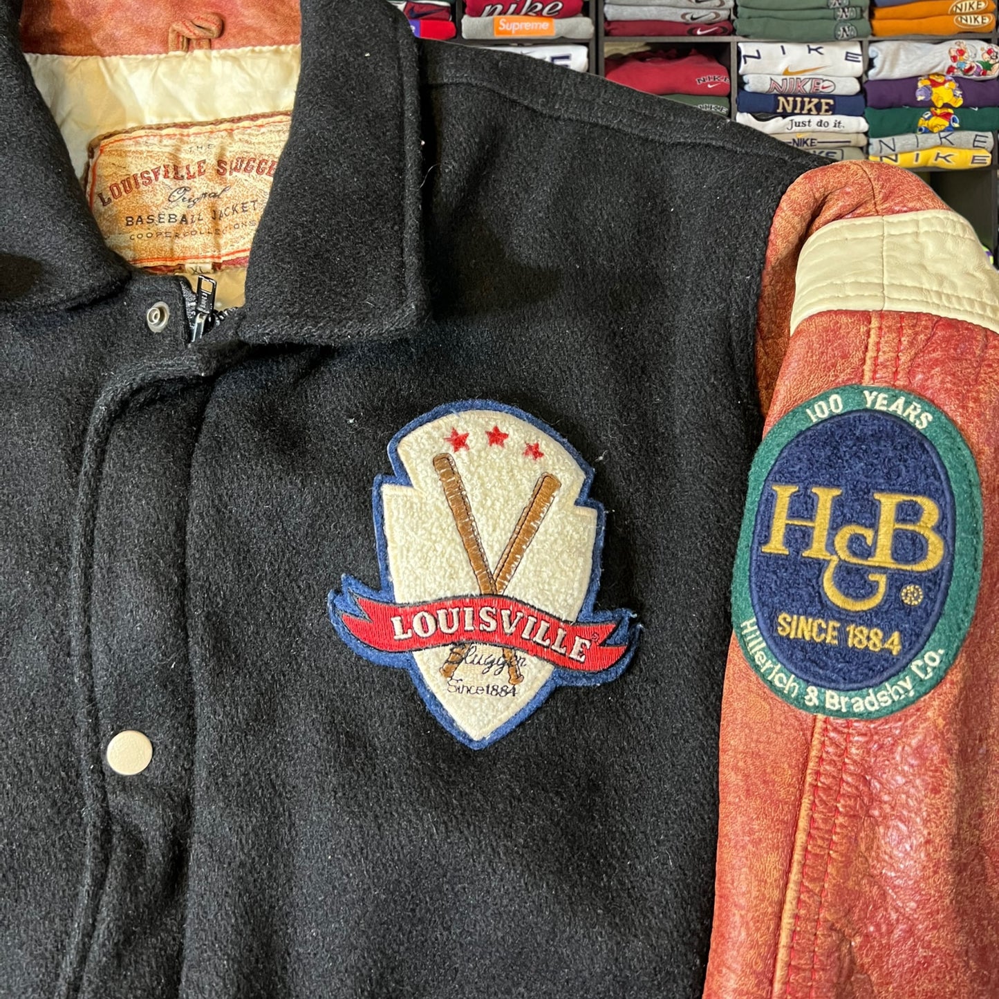90s Louisville slugger baseball varsity jacket