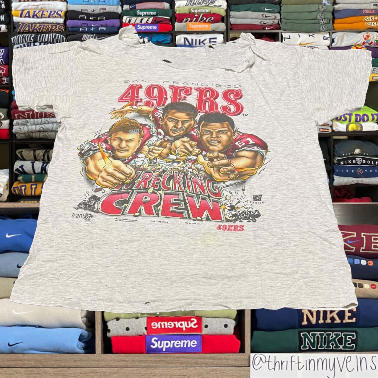 1993 49ers nfl football Salem shirt (xlarge)