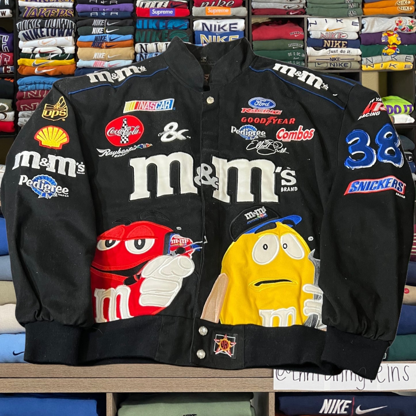 Vintage M&M NASCAR varsity jacket heavy weighted super good quality
