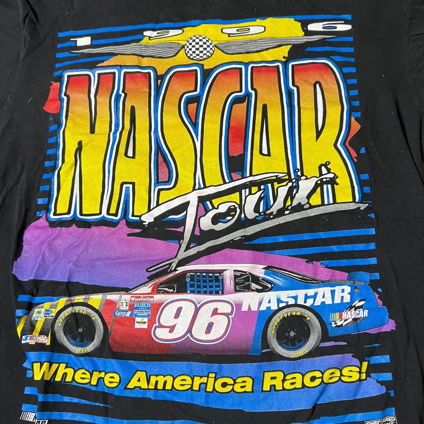 90s nascar graphic shirt