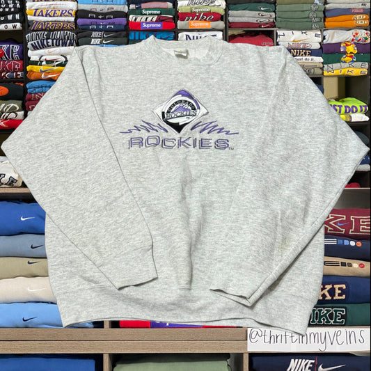 90s Colorado Rockies mlb baseball sweater