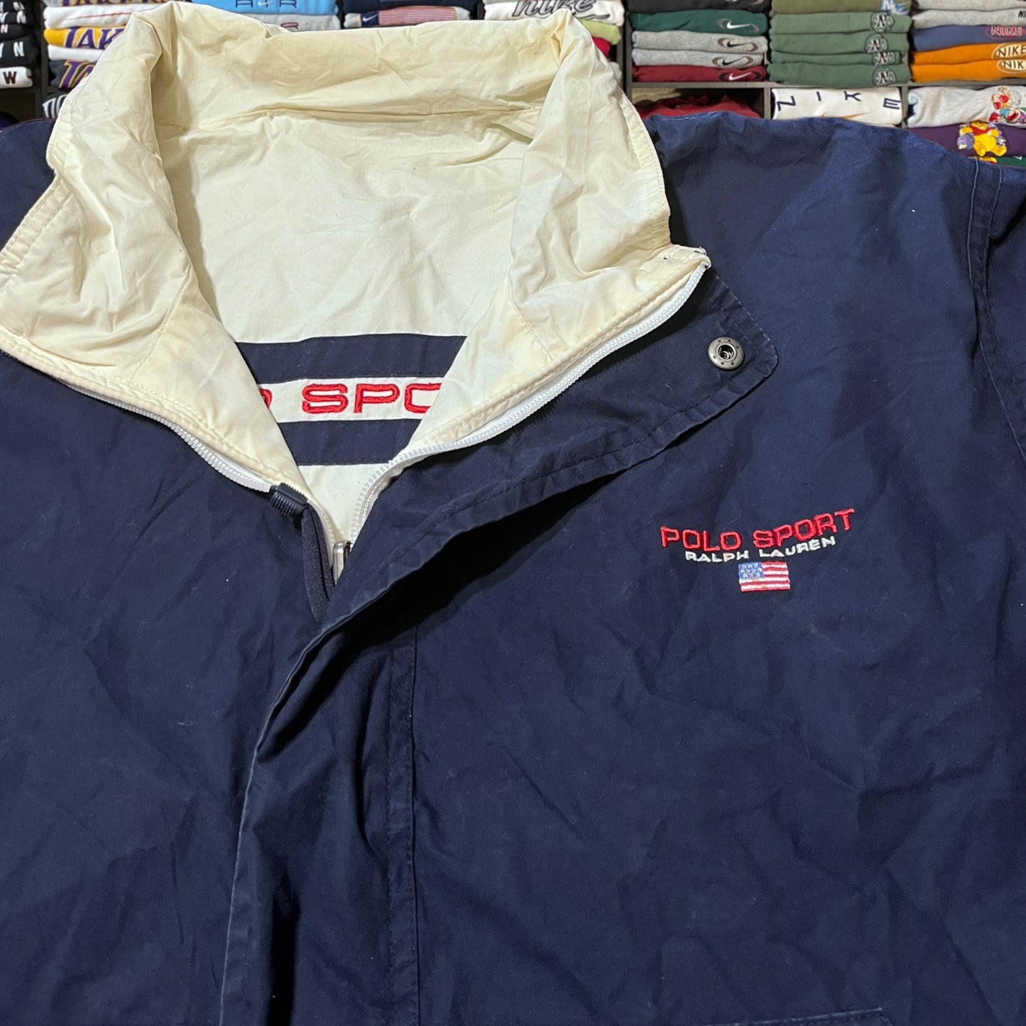 90s reversible polo sport jacket