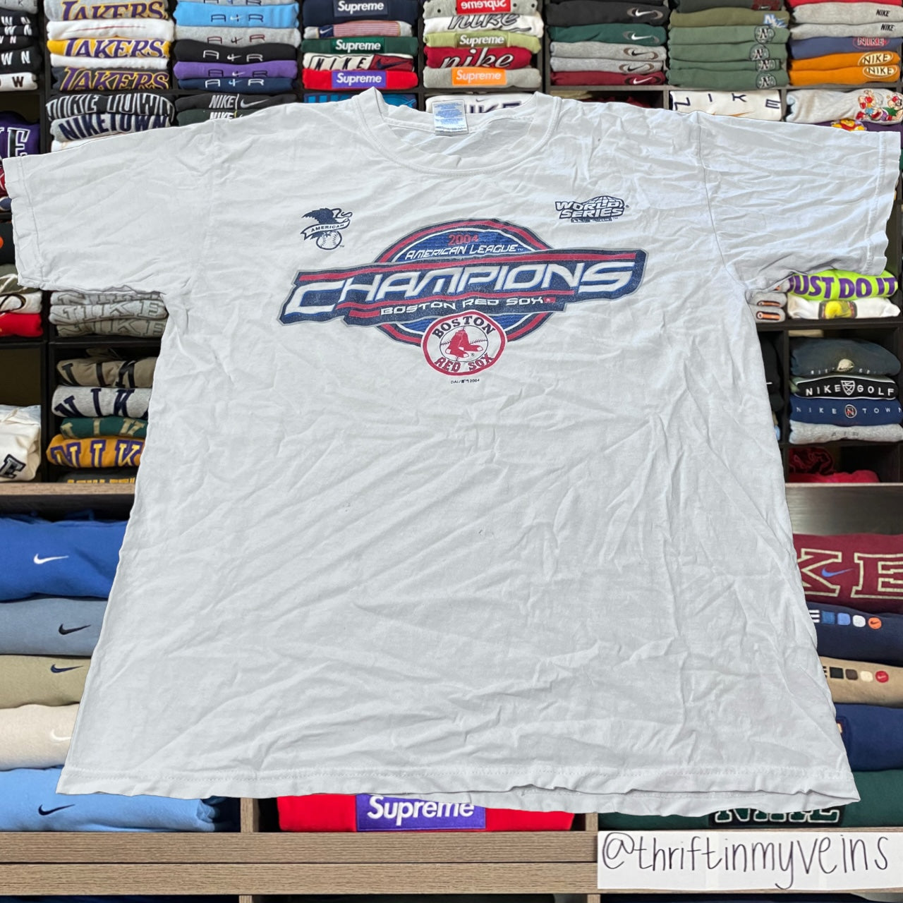 Vintage 2004 boston red sox mlb baseball shirt