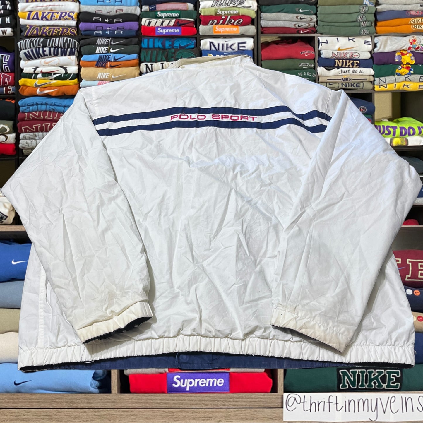 90s reversible polo sport jacket