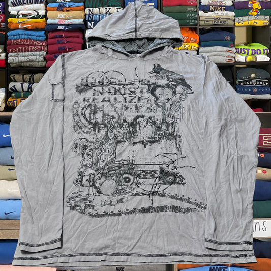 Y2K skater guitar hoodie grunge