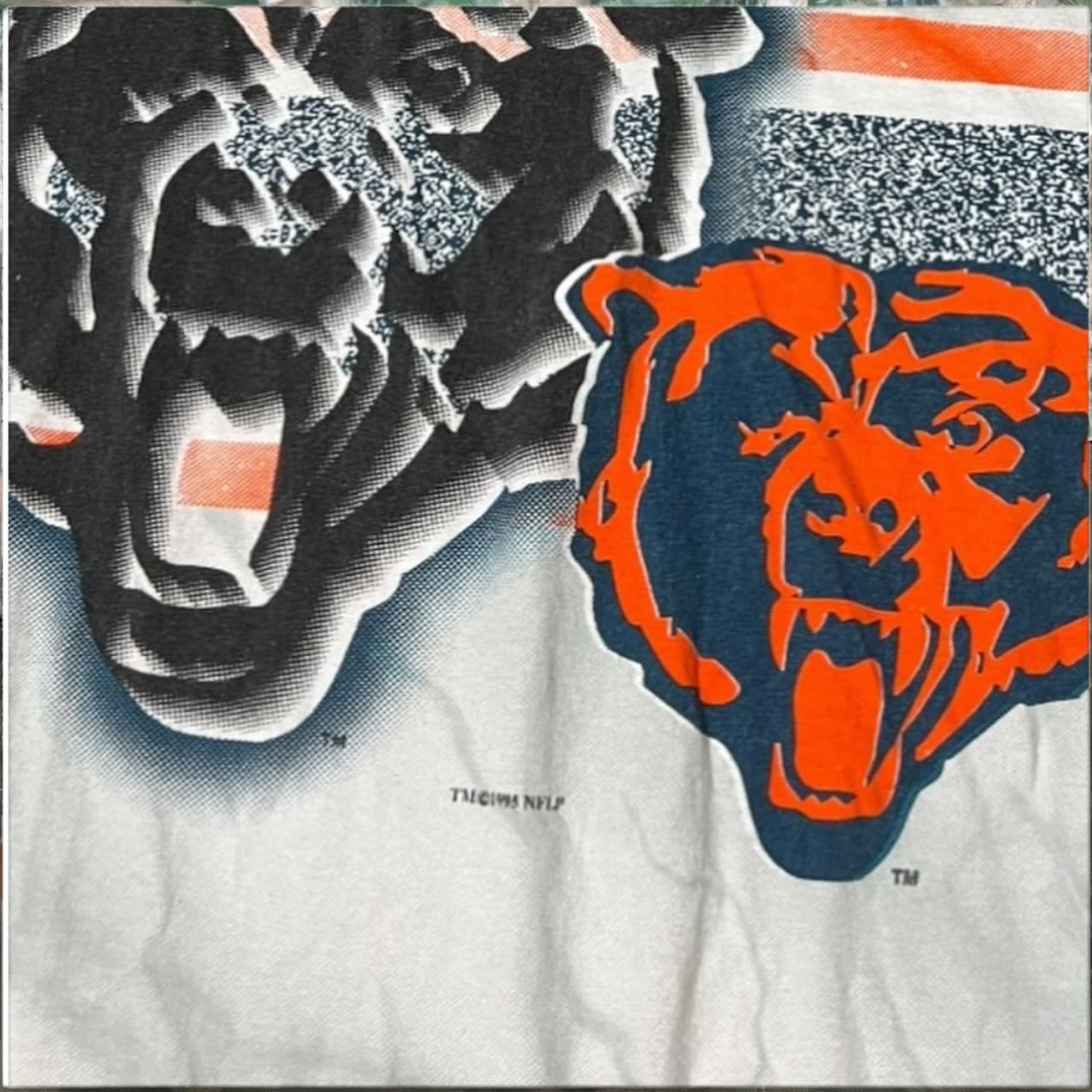 1994 Chicago bears nfl all over print shirt ( large )