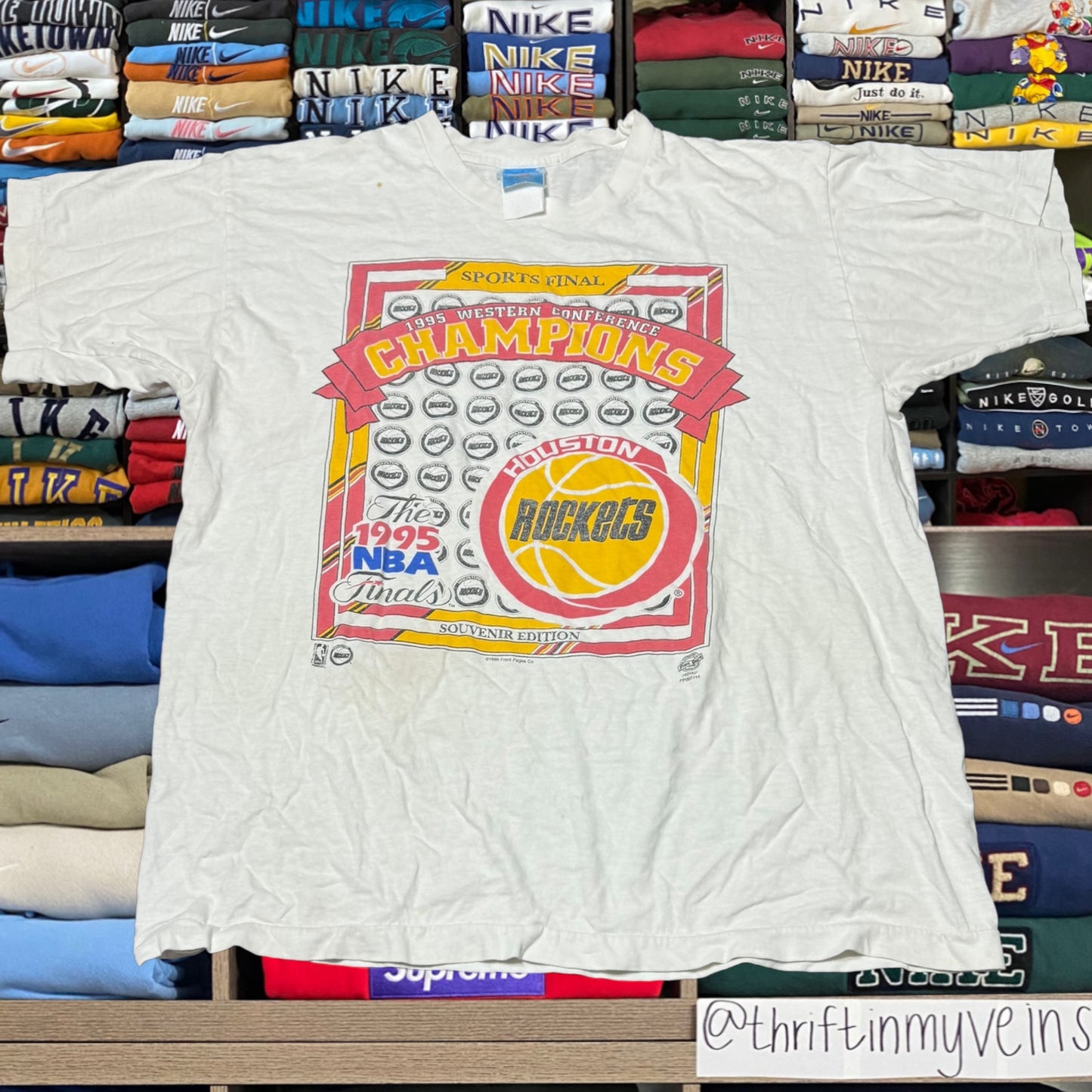 1995 Houston rockets nba shirt ( xlarge )
