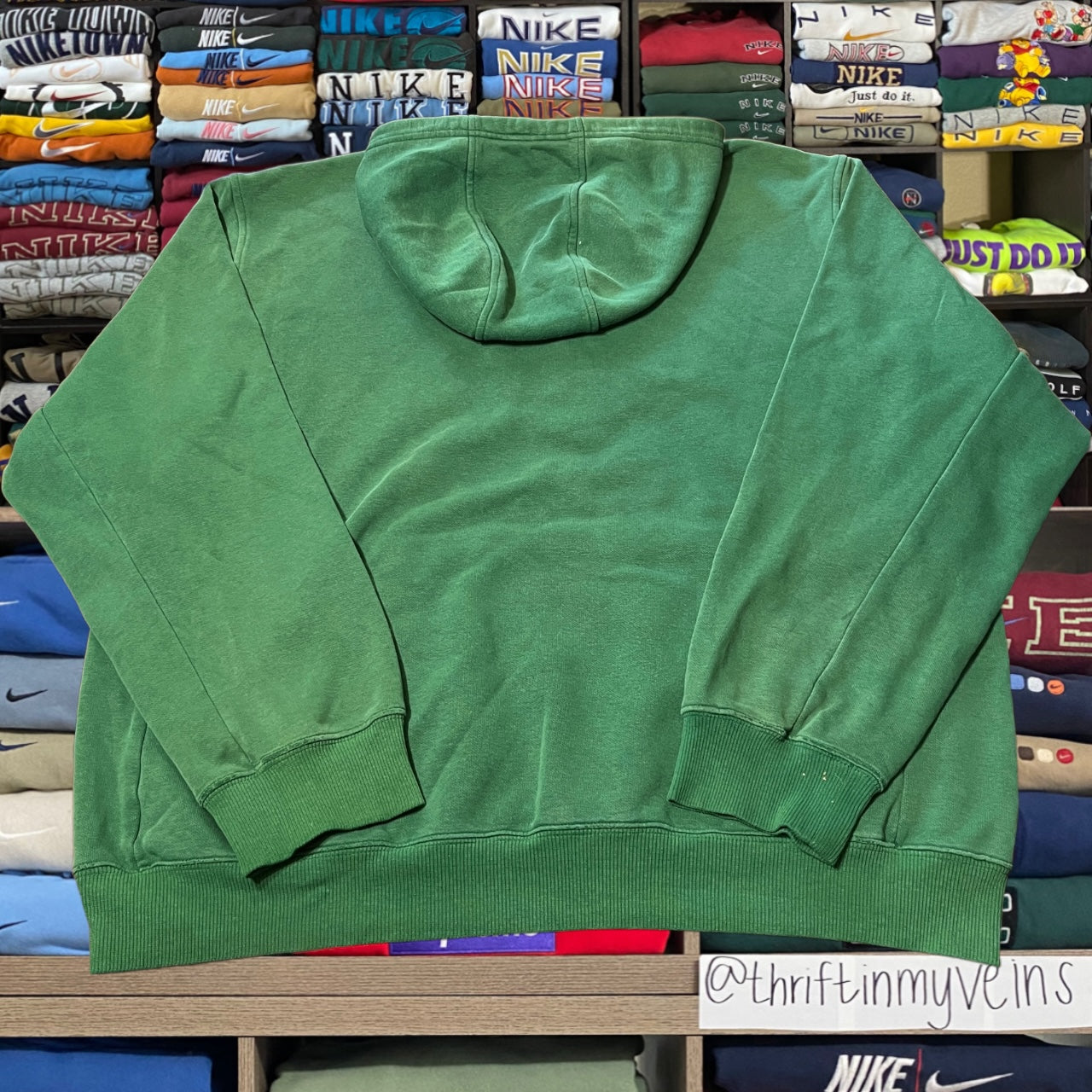 Y2K 2001 adidas green hoodie