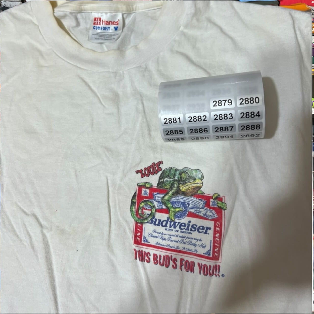1999 budweiser beer shirt ( xlarge )