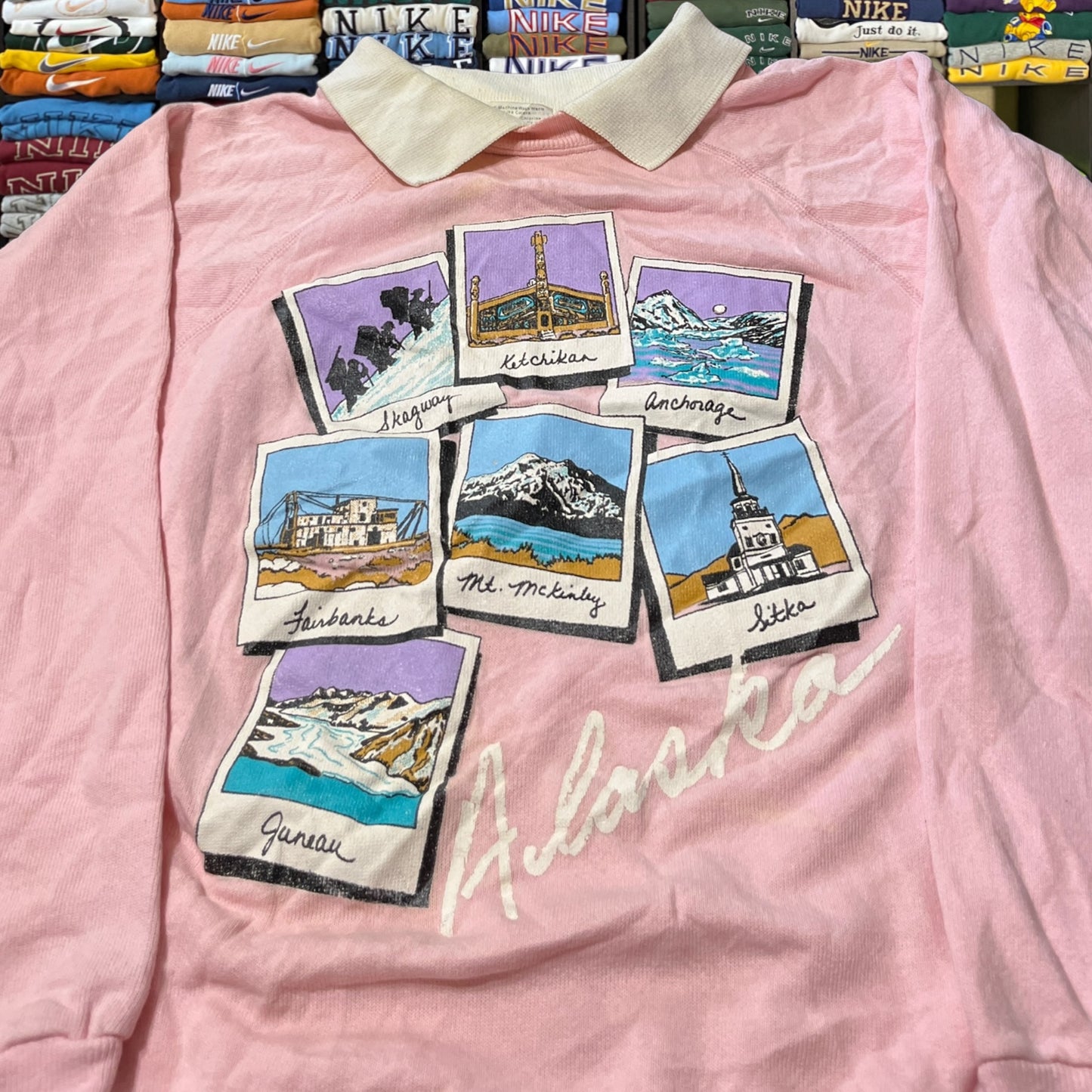 90s Alaska collar sweater