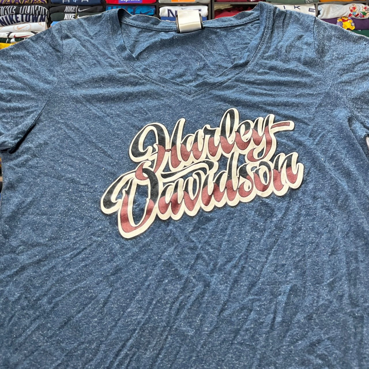 Women Harley Davidson biker motorcycle