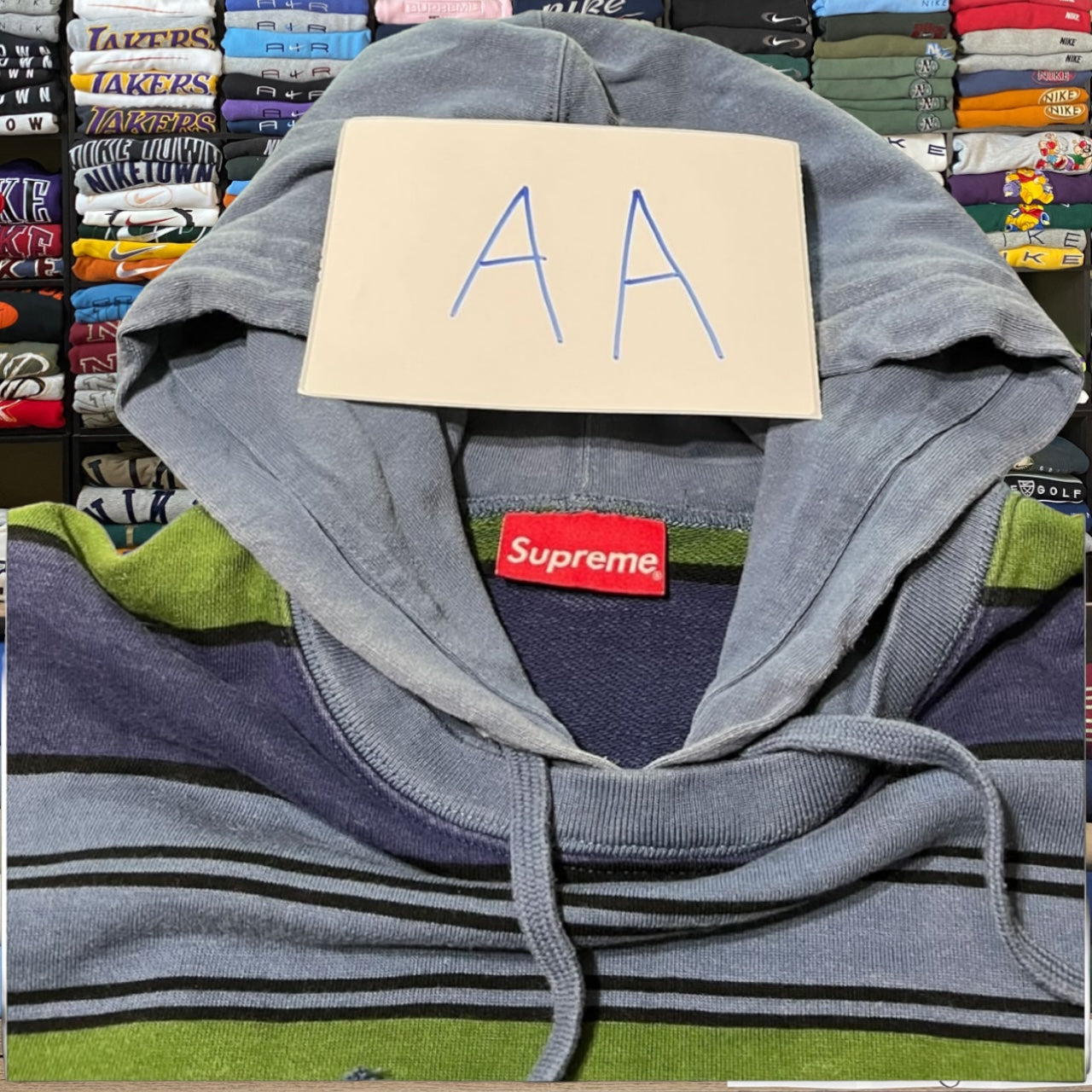 Supreme stripe hoodie