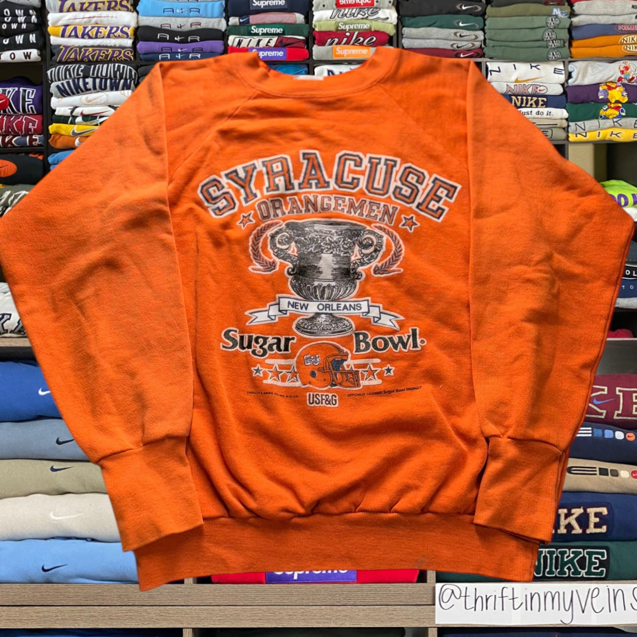 90s syracuse university sweatshirt (Large)