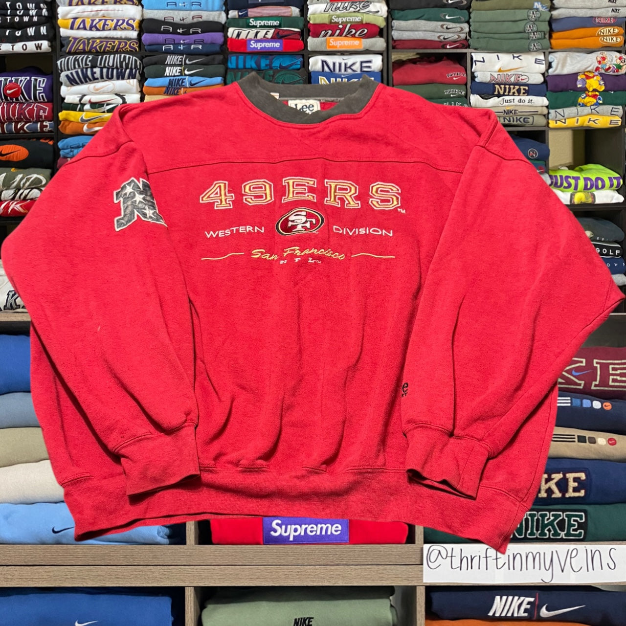 90s 49ers nfl football sweatshirt (Xxlarge)
