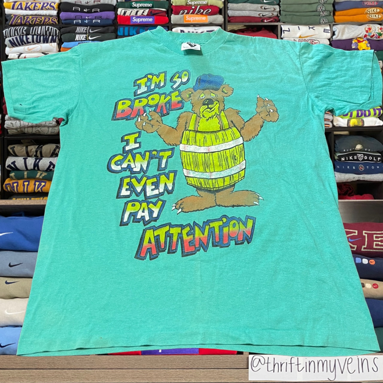 90s broke bear humor shirt