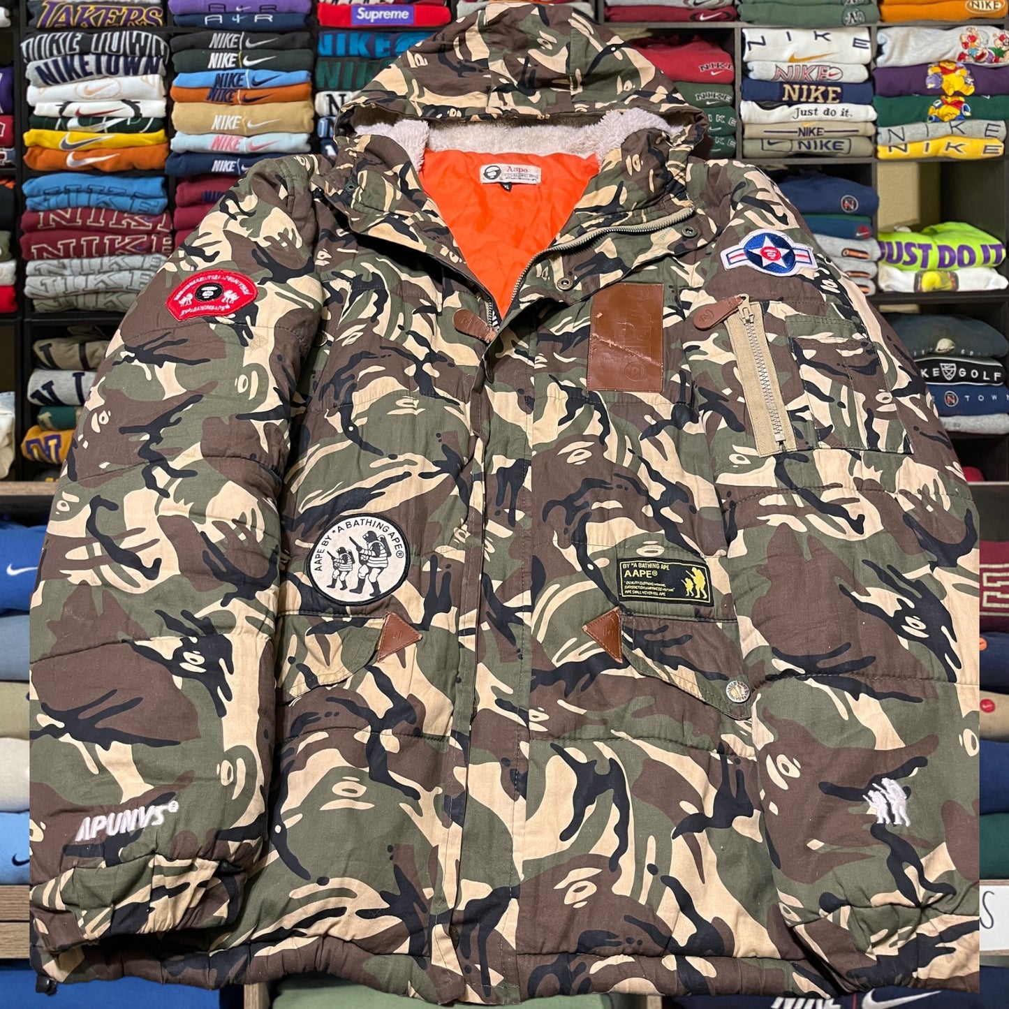 vintage y2k ape camo jacket