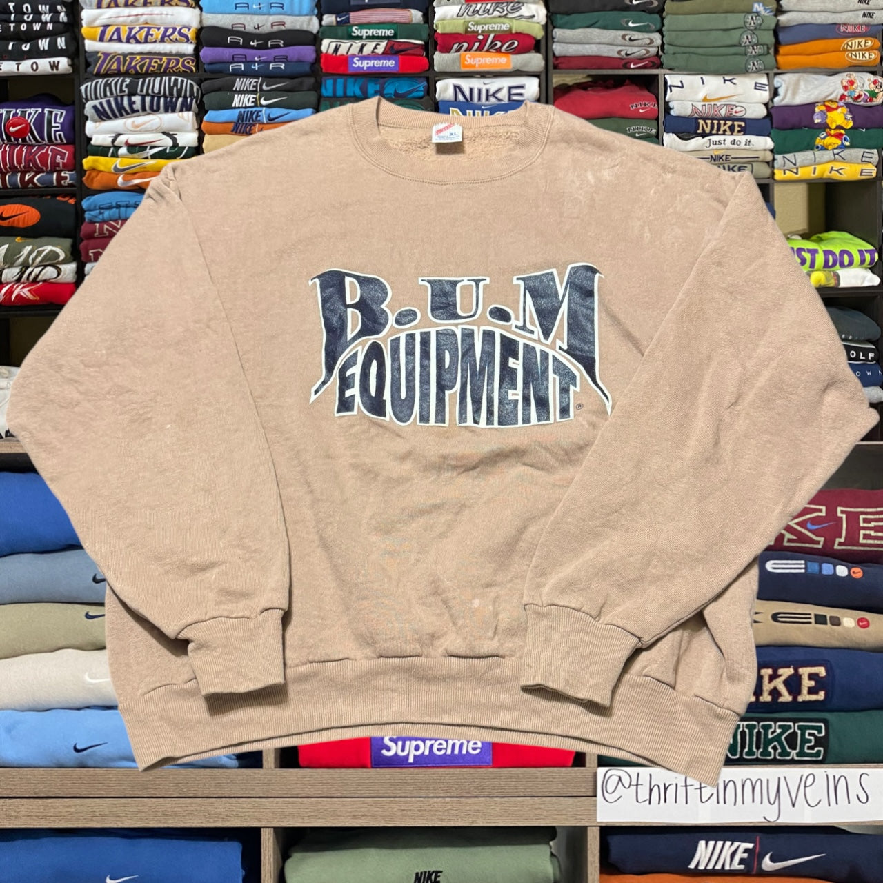 90s bum equipment sweatshirt (Xlarge)
