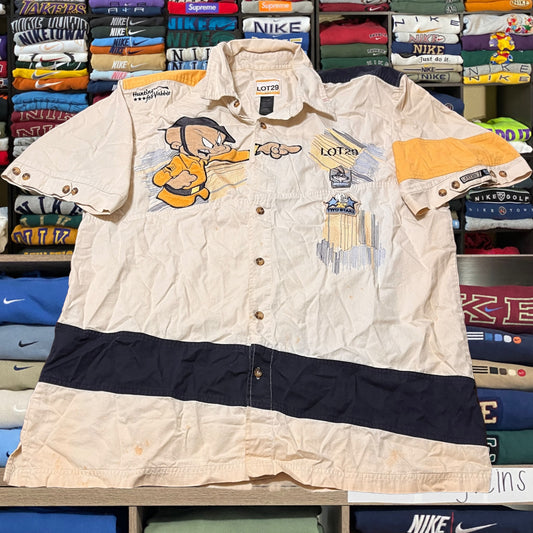 y2k button up looney tunes lot 29