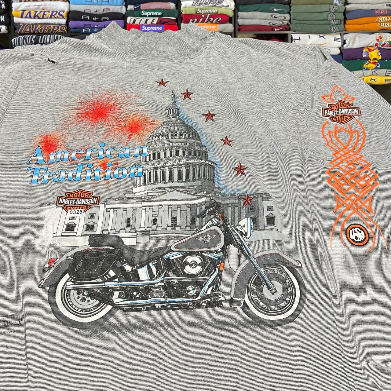 90s Harley Davidson biker motorcycle shirt