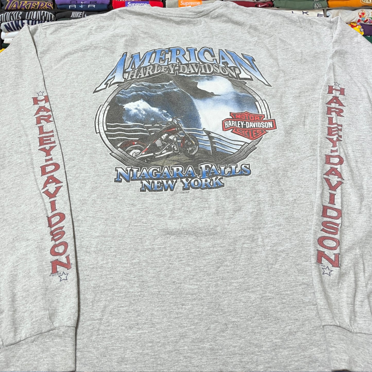 vintage y2k harley davidson biker motorcycle shirt