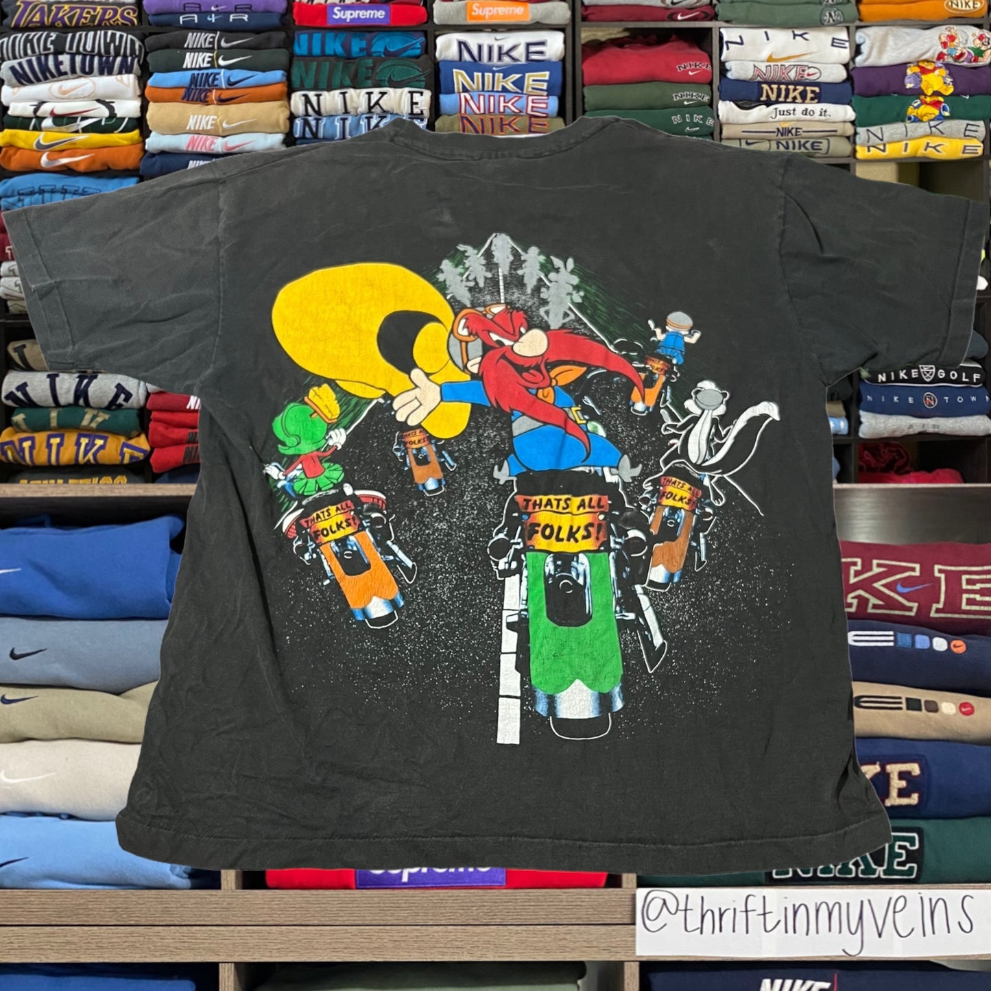 1993 Harley Davidson biker taz shirt ( xlarge )