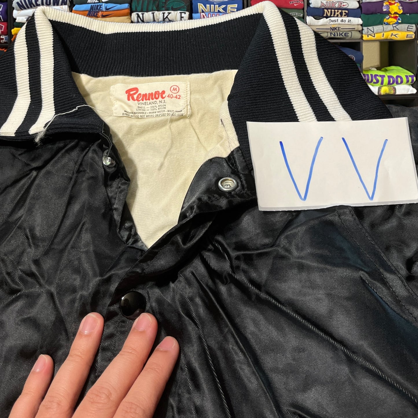 80s tiger nature satin jacket