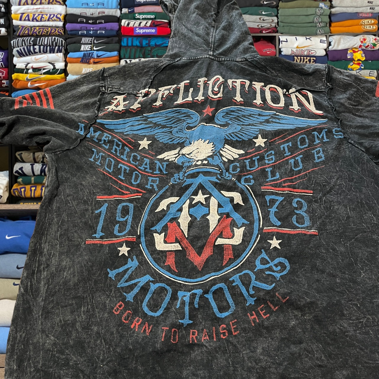 Y2K affliction grunge skater hoodie