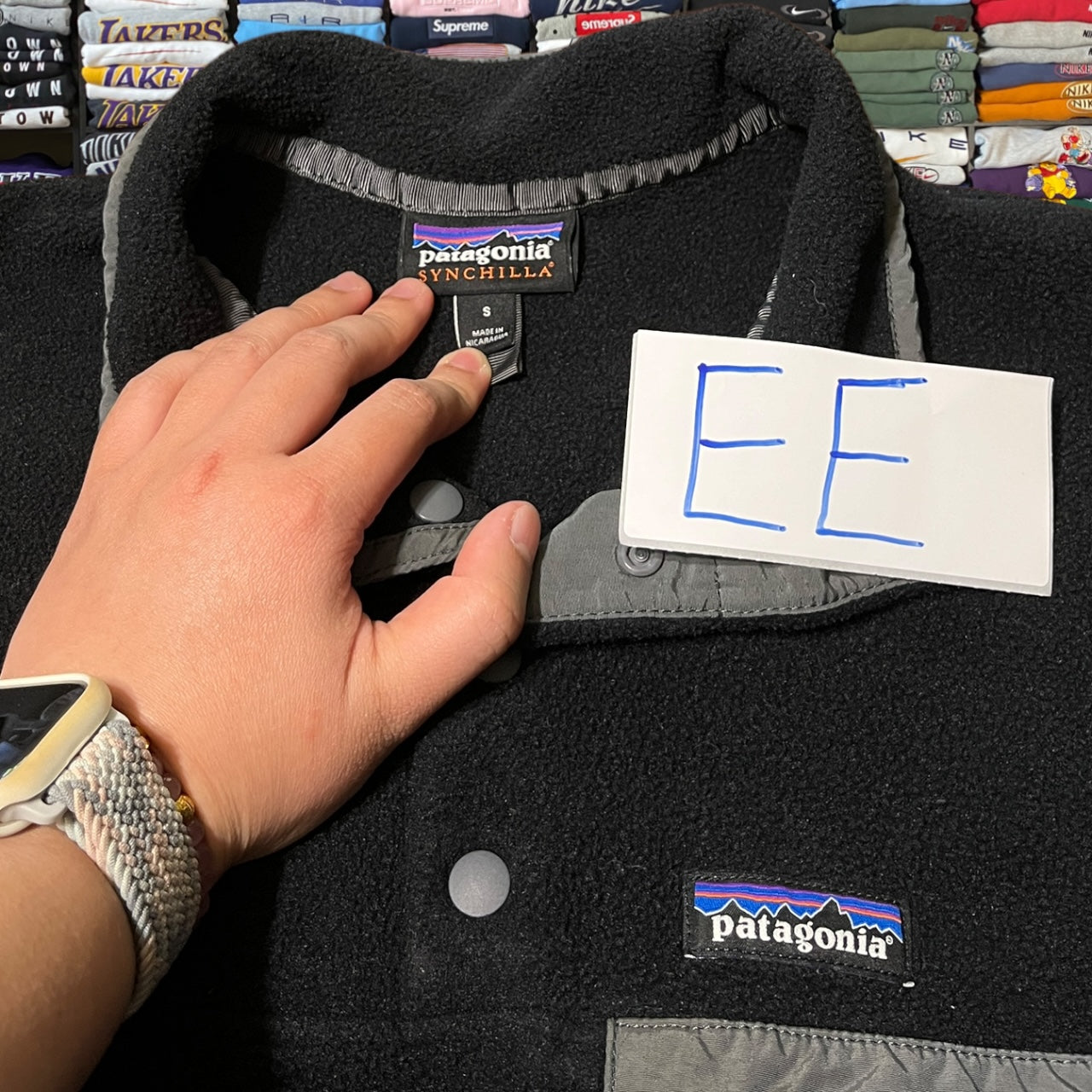 Y2K Patagonia black synchilla fleece