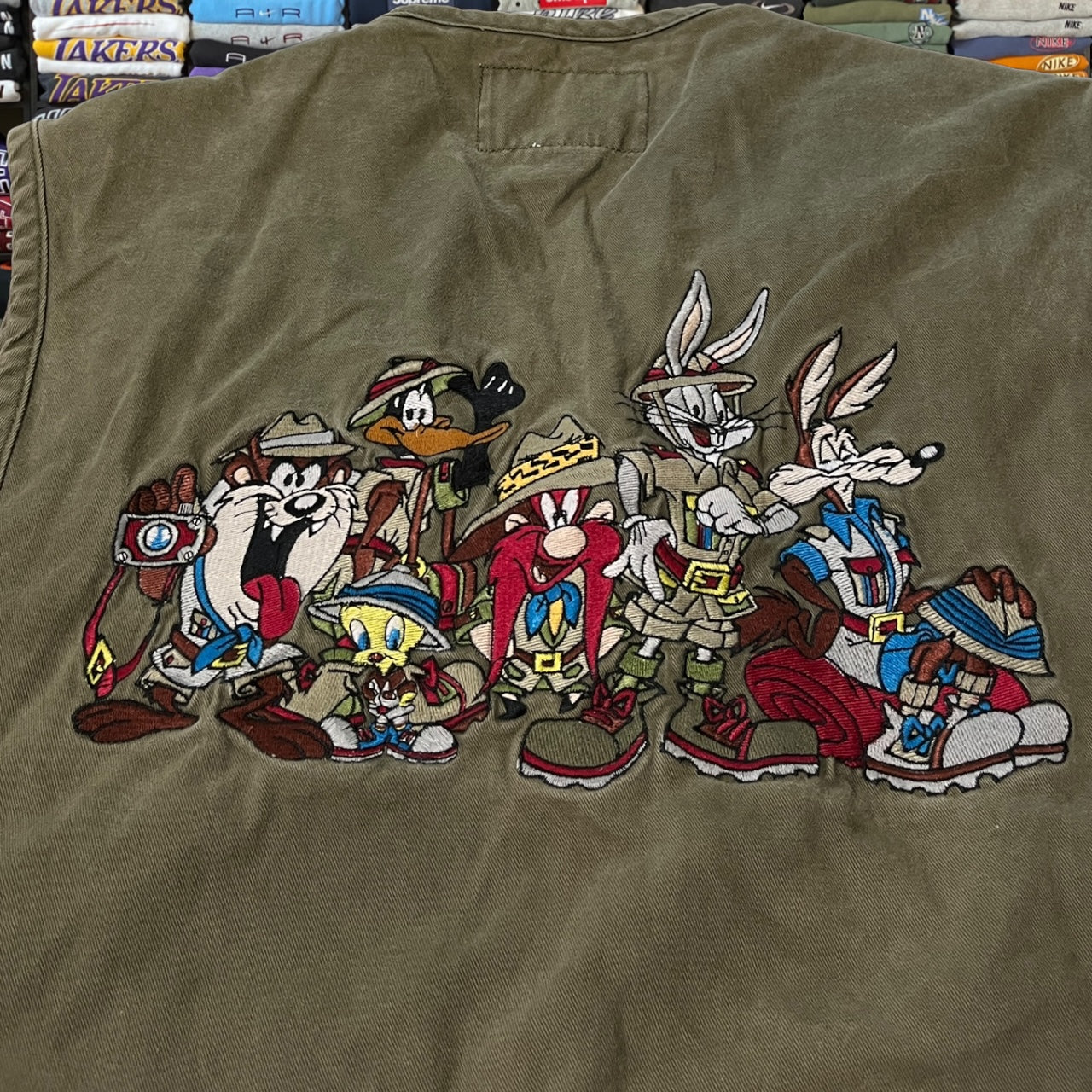 90s super rare Indiana jones looney tunes utility vest