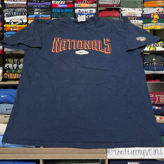 Y2K Nike baseball nationals shirt