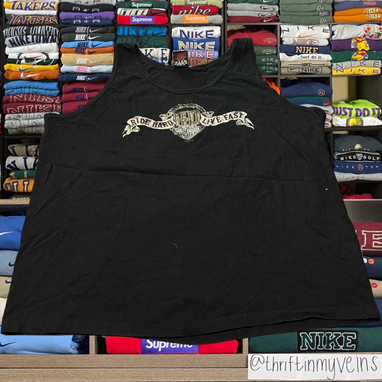 Y2K Harley Davidson biker tank top